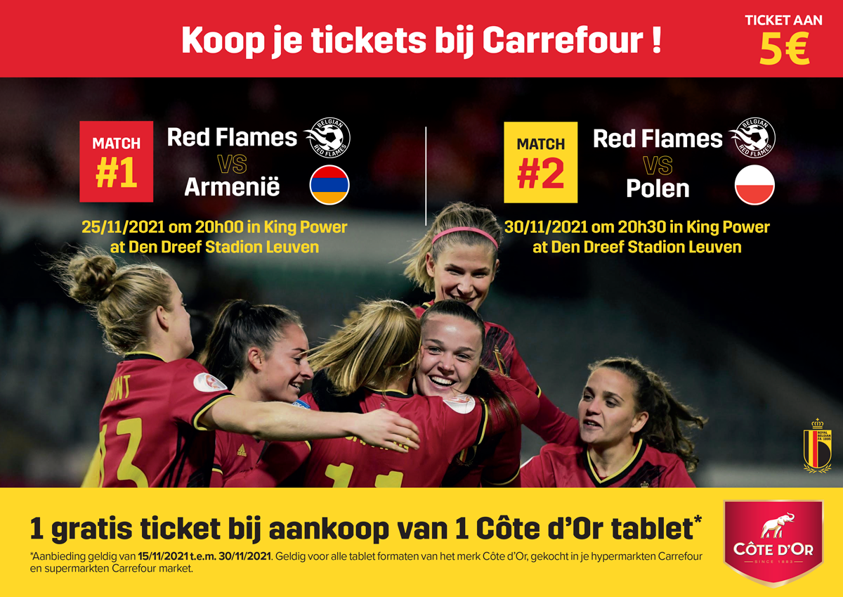 Ticket Match Belgique Vs Croatie - Red Flames 03/09/19 - Football National